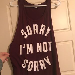 Victoria Secret Pink Maroon tank